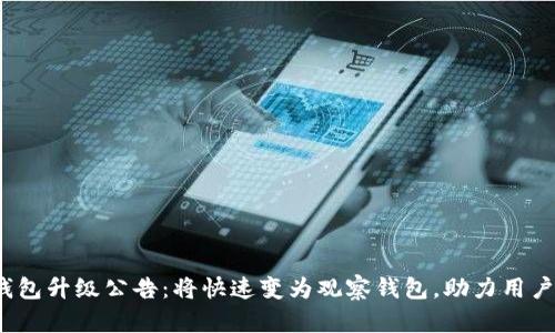 tokentokenim钱包升级公告：将快速变为观察钱包，助力用户更安全管理资产